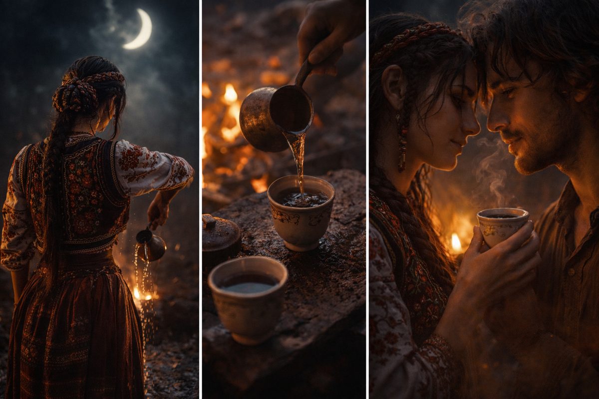 Triptych depicting the Saliguz ritual